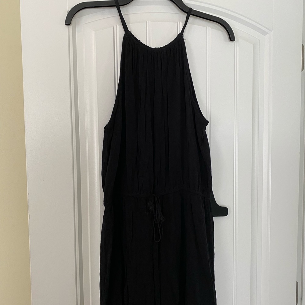 Black short romper